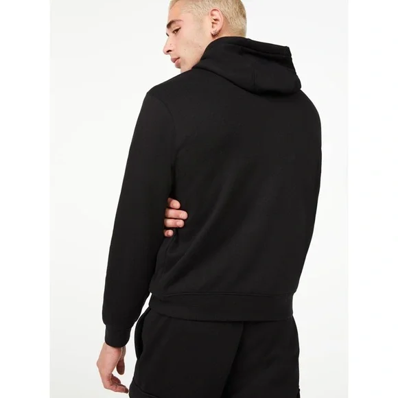 NWT Free Assembly Men's Fleece Black Hoodie - Picture 2 of 5